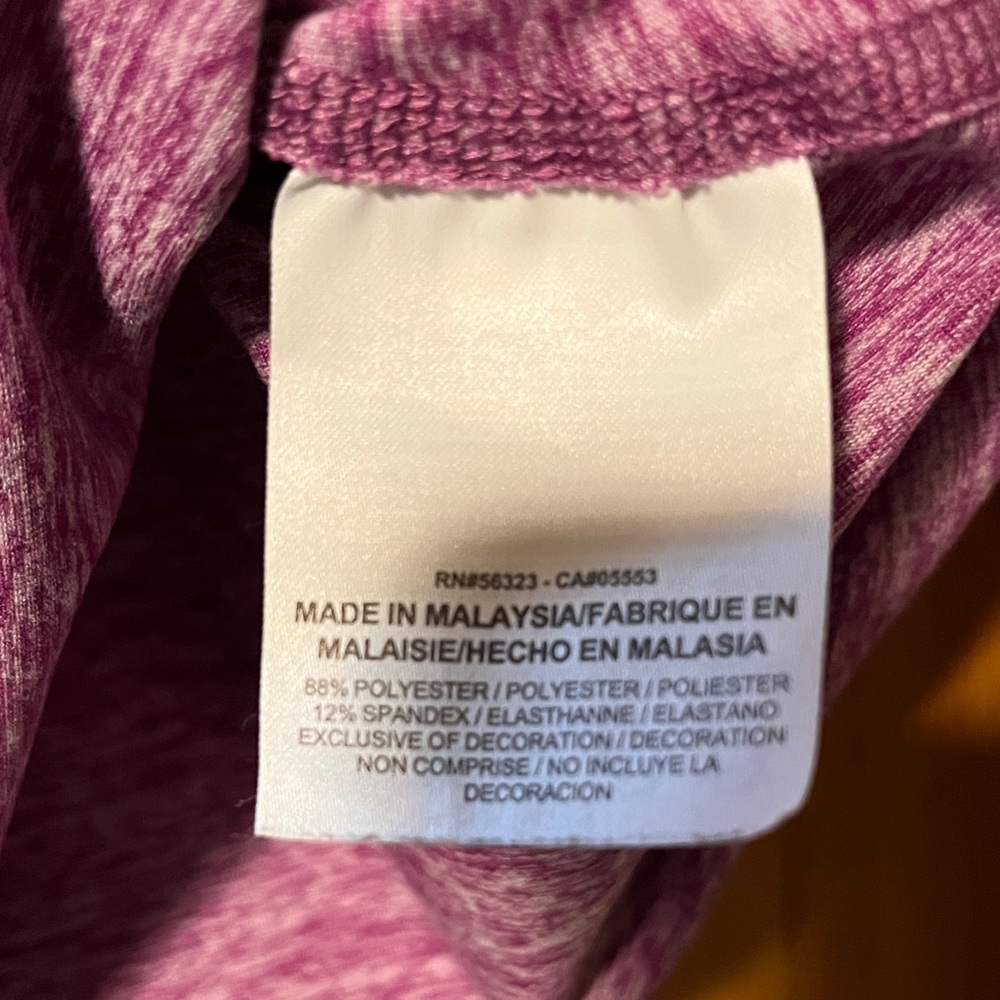 Nike Women's Heathered Purple Long Sleeve Top - Picture 4 of 14